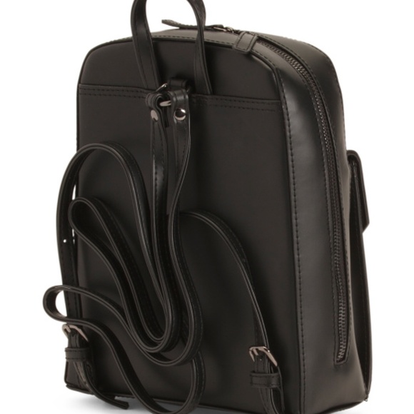 NWT L Credi Italian Genuine Leather Classic Backpack - Picture 3 of 5